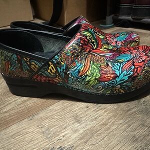 Colorful Floral Clogs